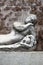 Ancient marble fountain in Urbino