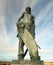 Ancient Mariner Statue on Harbourside in Watchet Somerset UK England