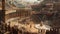 Ancient Marvels: Spectacular Theater of Rome Recreated in Brushstrokes