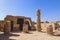 Ancient Massive Columns of Karnak Temple Complex in the Great Hypostyle Hall in the Precinct of Amun-Re