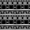 ancient maya tribal ethnic seamless pattern with black and white color vector illustration for fashion textile print and wrapping