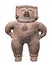 Ancient Mayan figure isolated.