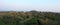 Ancient Mayan temples rise above jungle canopy - Tikal, Guatemala.