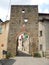 Ancient medieval arch in Mombarcaro, Piedmont - Italy