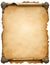 Ancient medieval document parchment roll blank