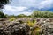 Ancient megalithic Serra Orrios Nuragic Village in Sardinia, Italy