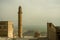 Ancient minaret in the city of Mardin overlooking