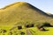 An ancient moai quarry and hill