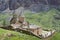 Ancient monastery Noravank in the mountains in Amaghu valley, Ar