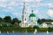 Ancient Monastery of St.Catherine on the confluence of rivers Tvertsa and Volga. City of Tver, Russia.