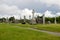 The ancient monastic city of Clonmacnoise in Ireland