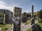 Ancient monasty in Glendalough Wicklow Mountains of Ireland