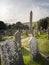 Ancient monasty in Glendalough Wicklow Mountains of Ireland