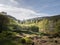 Ancient monasty in Glendalough Wicklow Mountains of Ireland