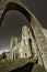 Ancient monument. Historic Wymondham abbey via the church arch r