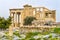 Ancient Monument Porch Caryatids Ruins Temple Erechtheion Acropolis Athens Greece