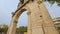 Ancient monumental gate in Athens, Greece. Arch of Hadrian, sightseeing tour