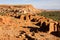 The ancient moroccan town near Tinghir with old kasbahs and high