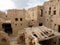 Ancient mud brick houses ruins in Al Hamra, Oman