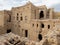 Ancient mud brick houses ruins in Al Hamra, Oman