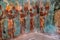 Ancient murals in Temple of Paintings of Bonampak,Mexico