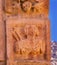 Ancient Nabatean Warrior Carving Temenos Gate Petra City Jordan