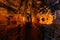 Ancient narrow underground passage in sandstone at old underground monastery