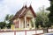 Ancient old ubosot antique ordination hall for local thai people travelers travel visit respect praying blessing buddha wish holy