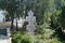 Ancient Orthodox cross on the grave in Holy Elisovetenskom monastery. Minsk. Belarus