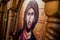 Ancient Orthodox icon showing Jesus Christ