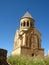 Ancient orthodox stone monastery in Armenia, Noravank, made of yellow brick