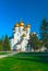 Ancient ortodox christian curch with golden domes