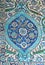 Ancient Ottoman patterned tiles composition Turkish Blue