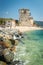 Ancient Ouranoupolis Tower on Athos peninsula in Halkidiki, Greece