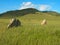 Ancient pagan burials in the steppes of Khakassia, Russia, Siberia