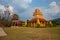 Ancient pagoda and art collection of Buddhist scriptures .