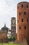 Ancient Palatine Tower and the Cathedral of Turin