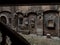 Ancient patio with wooden staircase in old timber-framing rich house XV century