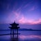 Ancient pavilion on the west lake