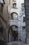 Ancient pedestrian road in Perugia city centre