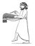 Ancient Percussion, vintage illustration