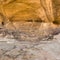 Ancient Petroglyphs at stone in Wadi Rum desert
