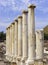 Ancient pillars at the city of beit shean