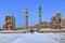 Ancient pillars in the Gate of all Lands, Shiraz, Iran.