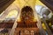 Ancient pipe organ in a cathedral in Seville