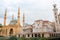 Ancient places. Mosque and orthodox church, roman ruins