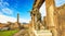 Ancient Pompeii city skyline, Italy