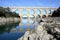 Ancient Pont du Gard Aqueduct, South France