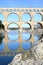 The ancient Pont du Gard Bridge in South France