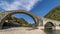 Ancient Ponte della Maddalena, Devil`s bridge, Borgo a Mozzano, Lucca, Tuscany, Italy